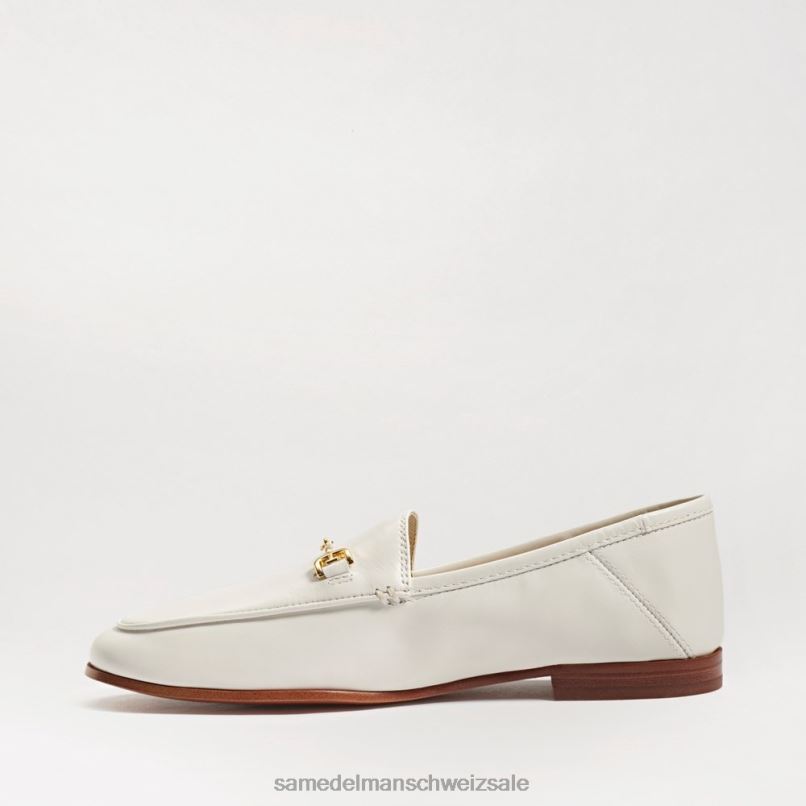CH Sam Edelman Frauen Loraine Bit Loafer weißes Leder X2J8643 Schuhwerk