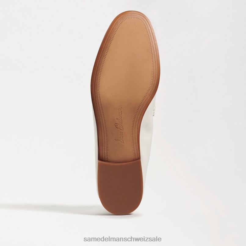 CH Sam Edelman Frauen Loraine Bit Loafer weißes Leder X2J8643 Schuhwerk