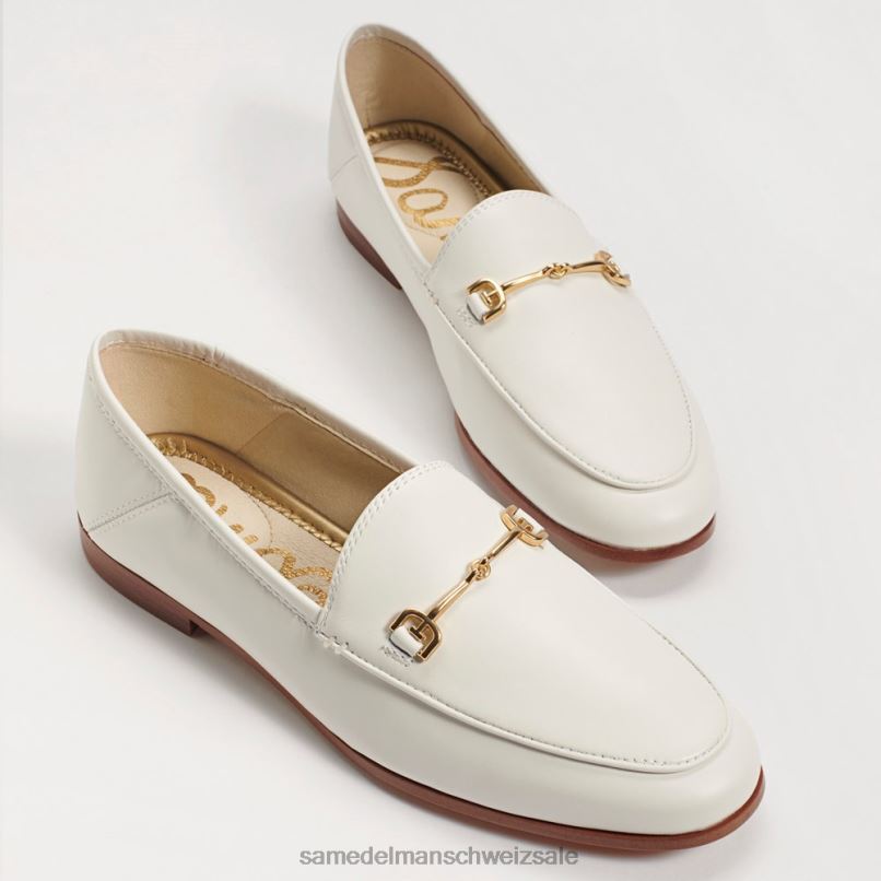 CH Sam Edelman Frauen Loraine Bit Loafer weißes Leder X2J8643 Schuhwerk