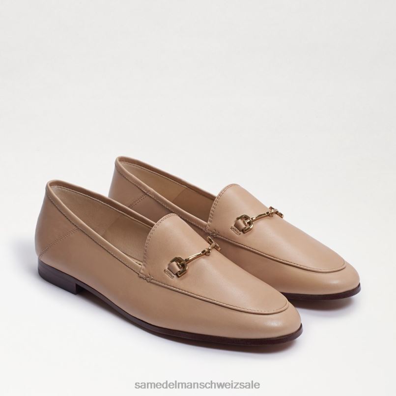 CH Sam Edelman Frauen Loraine Bit Loafer weiches beiges Leder X2J8644 Schuhwerk