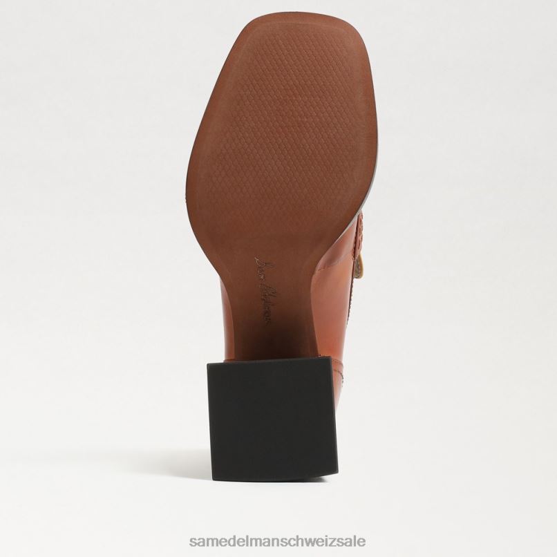 CH Sam Edelman Frauen Quincy-Loafer mit Blockabsatz rostbraun X2J86630 Schuhwerk