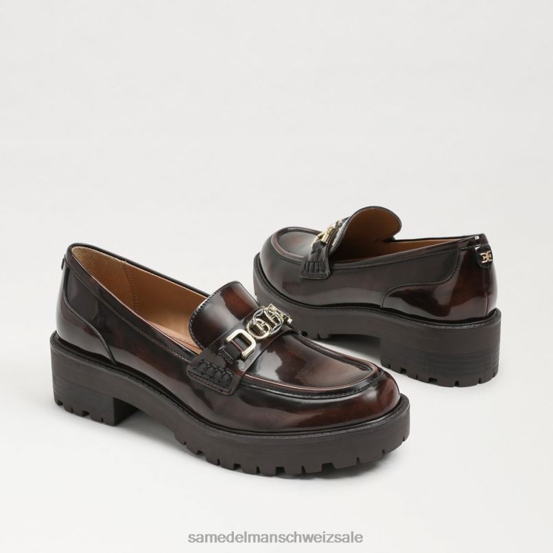 CH Sam Edelman Frauen Teagan-Loafer mit Stollensohle Kastanie X2J86396 Schuhwerk