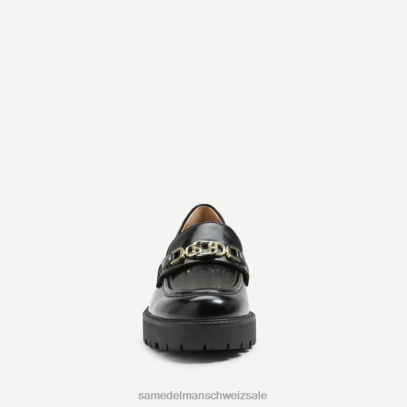 CH Sam Edelman Frauen Teagan-Loafer mit Stollensohle schwarzes Lackleder X2J86395 Schuhwerk