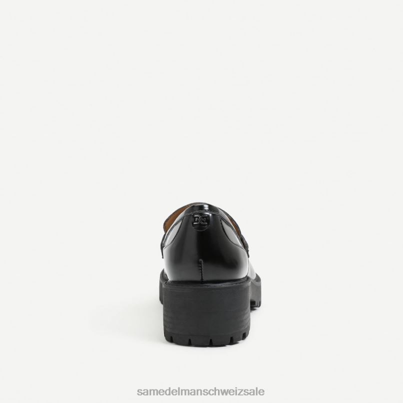 CH Sam Edelman Frauen Teagan-Loafer mit Stollensohle schwarzes Lackleder X2J86395 Schuhwerk