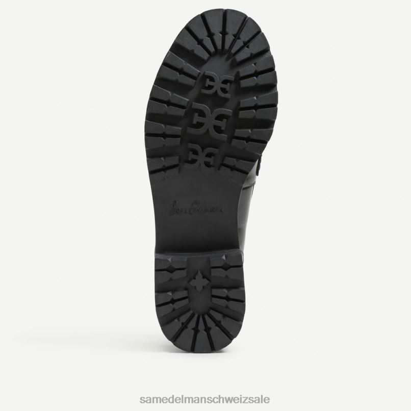 CH Sam Edelman Frauen Teagan-Loafer mit Stollensohle schwarzes Lackleder X2J86395 Schuhwerk