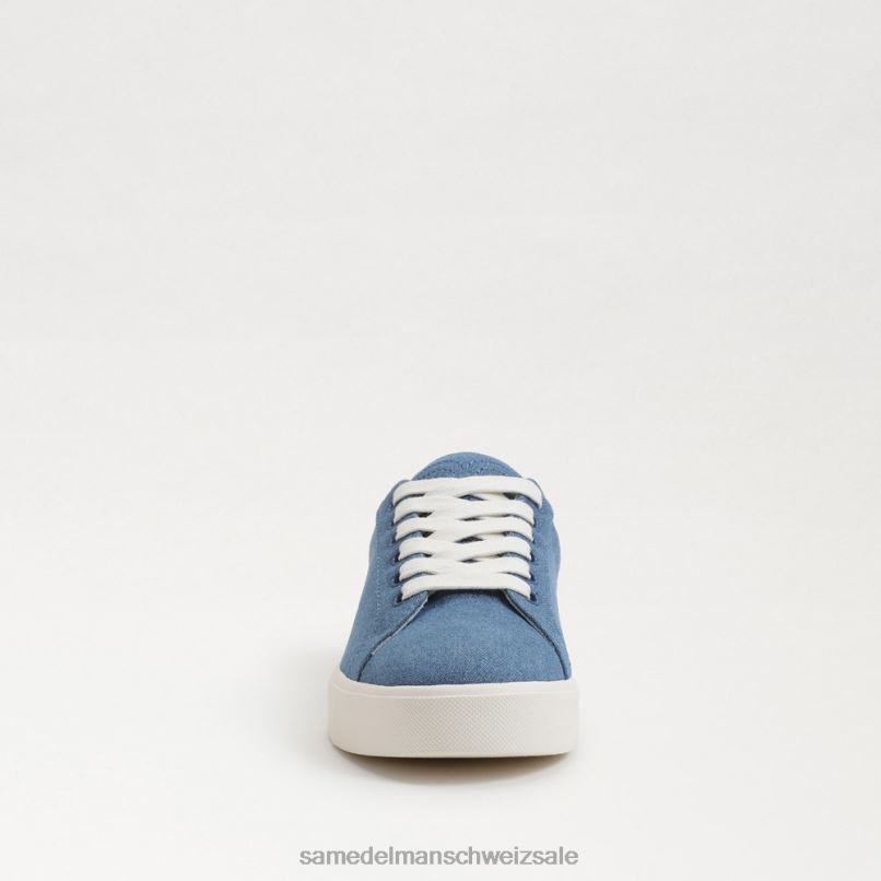 CH Sam Edelman Frauen Ethyl-Schnürsneaker gewaschenes Indigo X2J86343 Schuhwerk