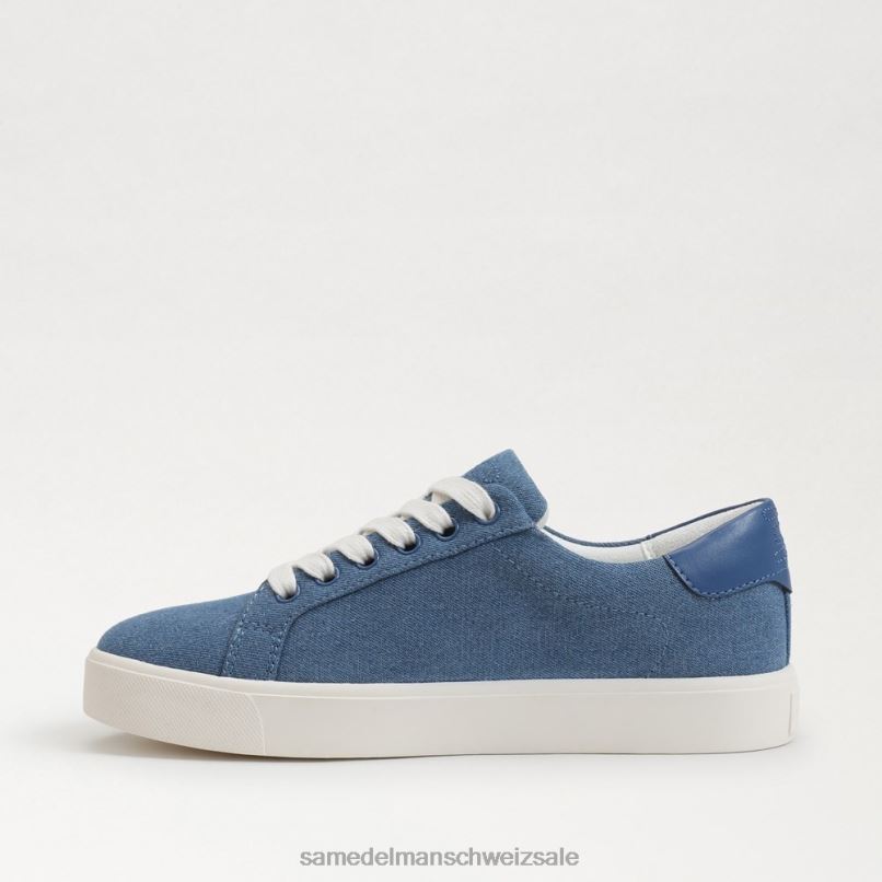 CH Sam Edelman Frauen Ethyl-Schnürsneaker gewaschenes Indigo X2J86343 Schuhwerk