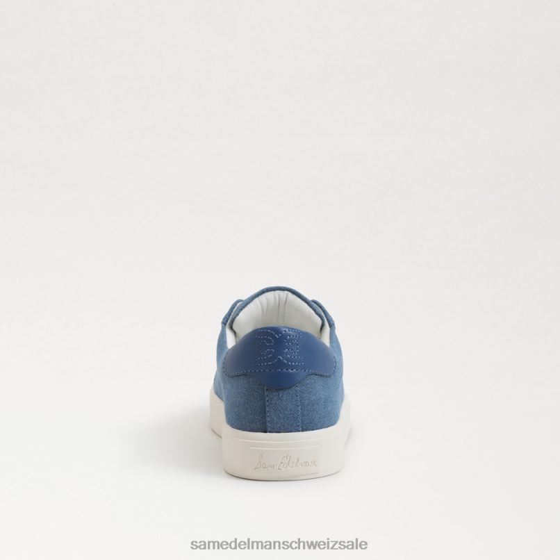 CH Sam Edelman Frauen Ethyl-Schnürsneaker gewaschenes Indigo X2J86343 Schuhwerk