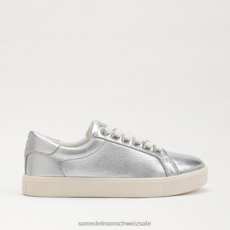 CH Sam Edelman Frauen Ethyl-Schnürsneaker weiches Silber X2J86344 Schuhwerk