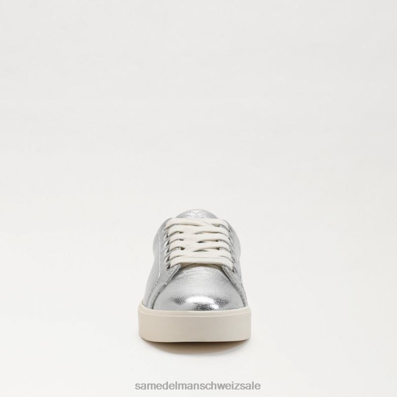 CH Sam Edelman Frauen Ethyl-Schnürsneaker weiches Silber X2J86344 Schuhwerk