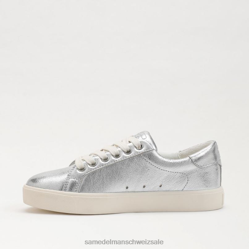 CH Sam Edelman Frauen Ethyl-Schnürsneaker weiches Silber X2J86344 Schuhwerk