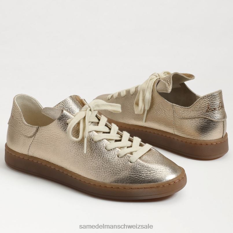 CH Sam Edelman Frauen Jaxon-Schnürsneaker geschmolzenes Gold X2J86532 Schuhwerk