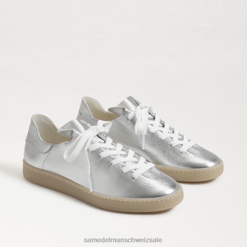 CH Sam Edelman Frauen Jaxon-Schnürsneaker weiches Silber X2J86531 Schuhwerk