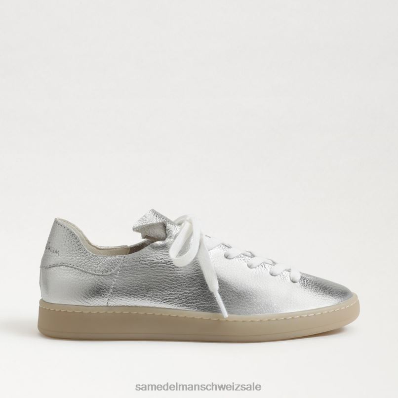 CH Sam Edelman Frauen Jaxon-Schnürsneaker weiches Silber X2J86531 Schuhwerk