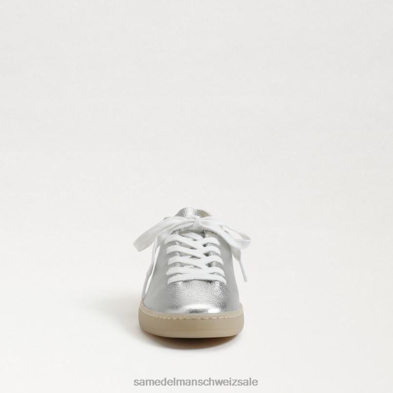 CH Sam Edelman Frauen Jaxon-Schnürsneaker weiches Silber X2J86531 Schuhwerk