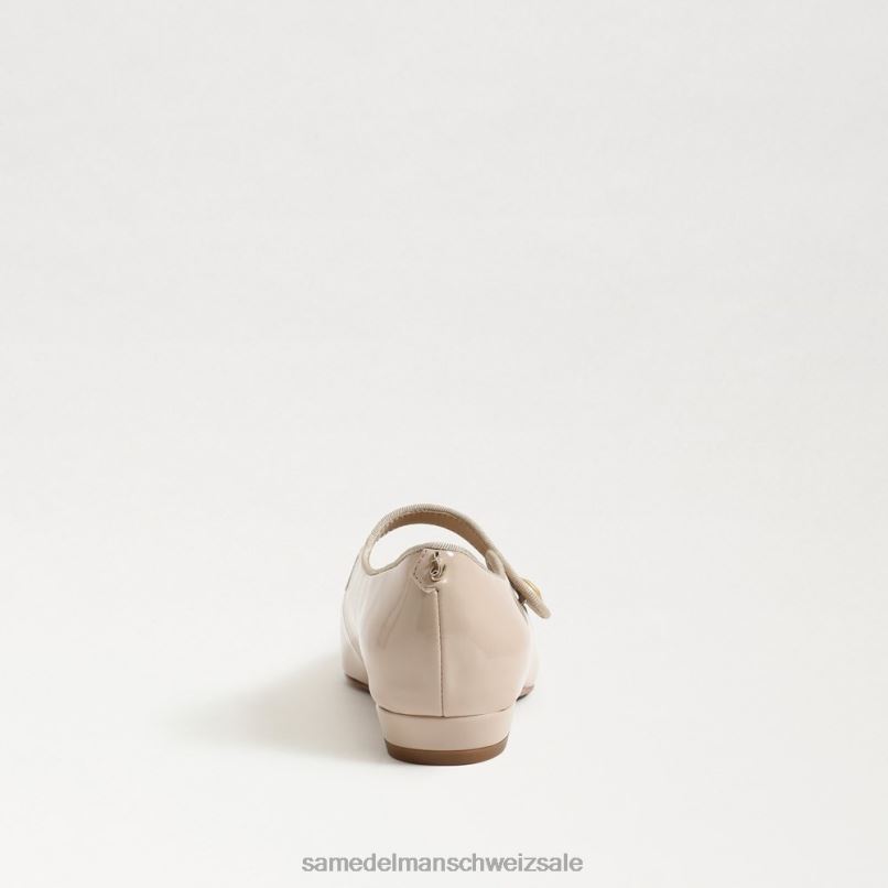 CH Sam Edelman Frauen Jene Mary Jane spitze Zehenpartie flach Chai-Latte-Patent X2J86543 Schuhwerk