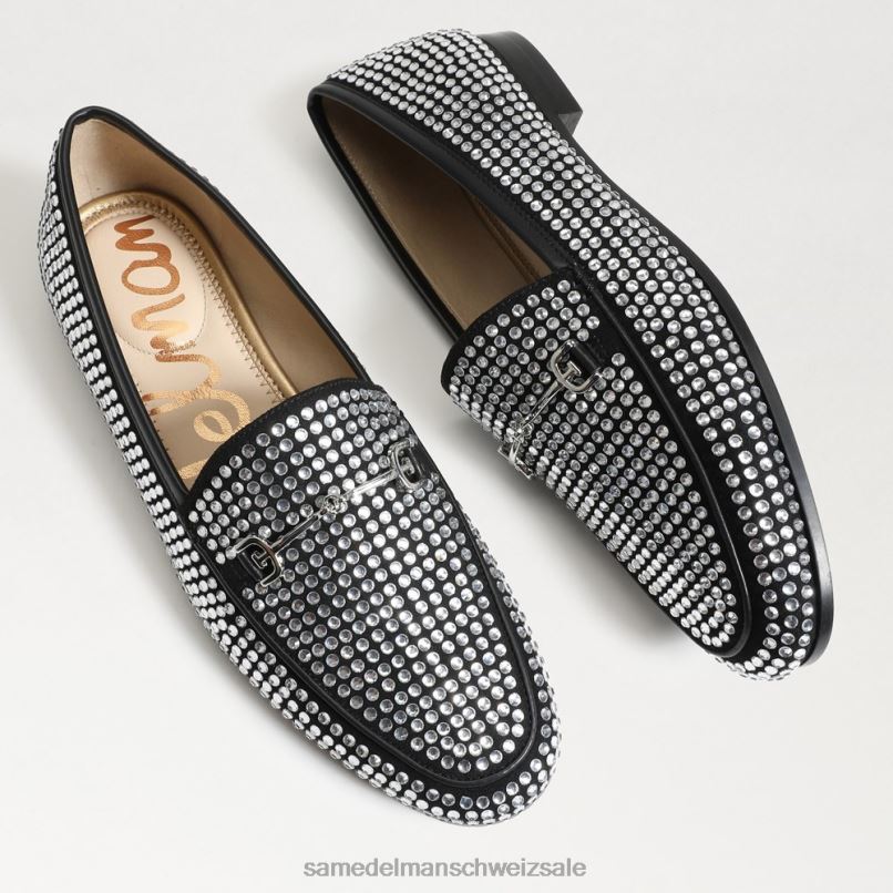 CH Sam Edelman Frauen Loraine-Glitzer-Loafer schwarzer Glitzer X2J86718 Schuhwerk