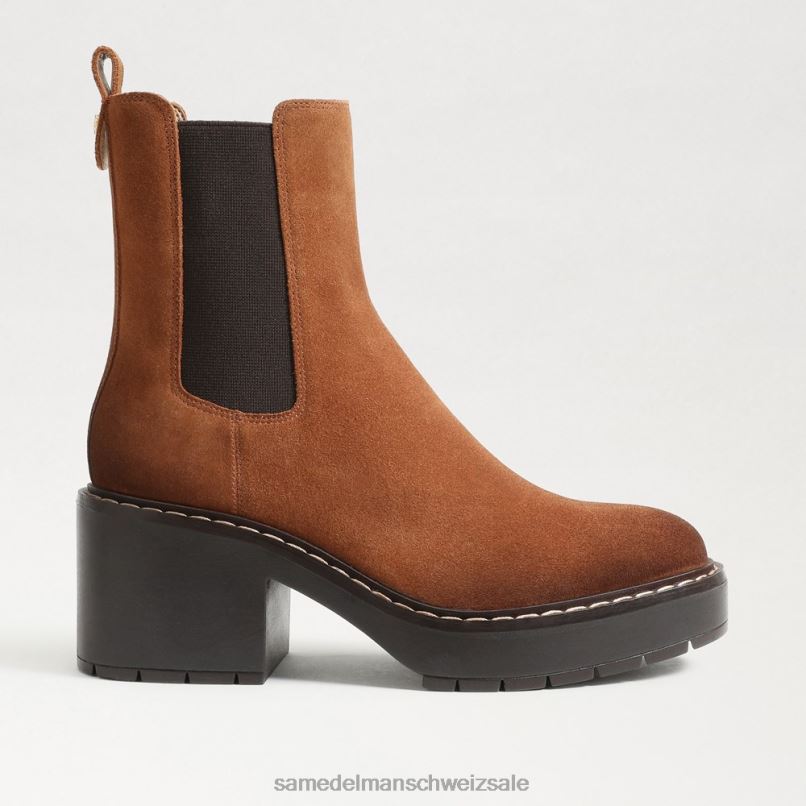 CH Sam Edelman Frauen Anderson Chelsea-Stiefel Grenzbraun X2J86756 Schuhwerk