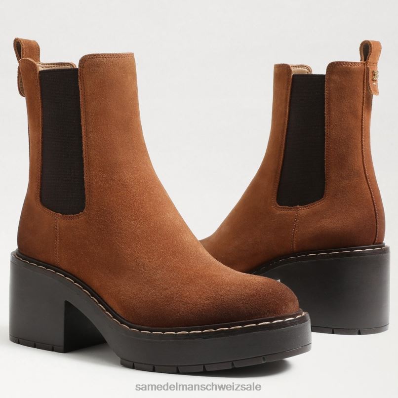CH Sam Edelman Frauen Anderson Chelsea-Stiefel Grenzbraun X2J86756 Schuhwerk