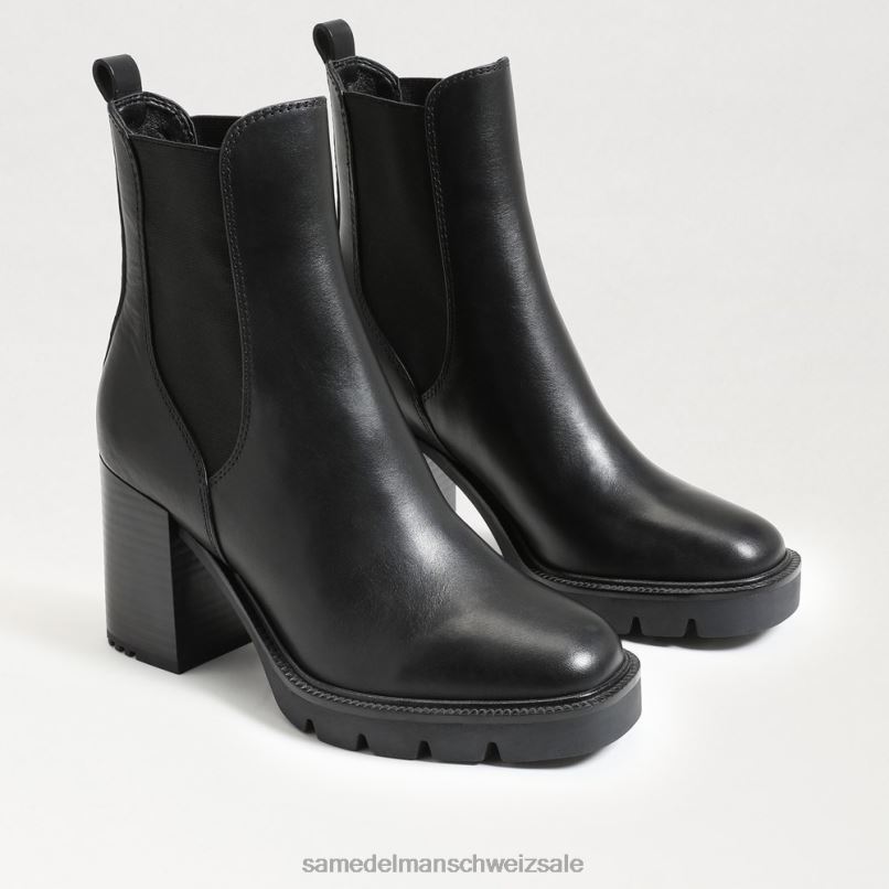 CH Sam Edelman Frauen Chelsea-Stiefel von Rollins schwarzes Leder X2J86749 Schuhwerk