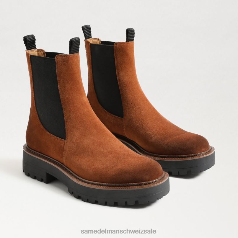 CH Sam Edelman Frauen Laguna Chelsea-Stiefel Grenzbraun X2J86463 Schuhwerk