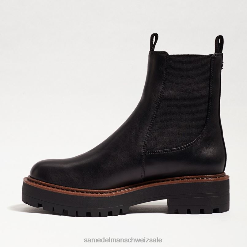 CH Sam Edelman Frauen Laguna Chelsea-Stiefel schwarzes Leder X2J86459 Schuhwerk