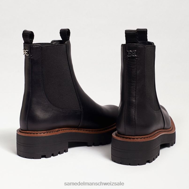 CH Sam Edelman Frauen Laguna Chelsea-Stiefel schwarzes Leder X2J86459 Schuhwerk