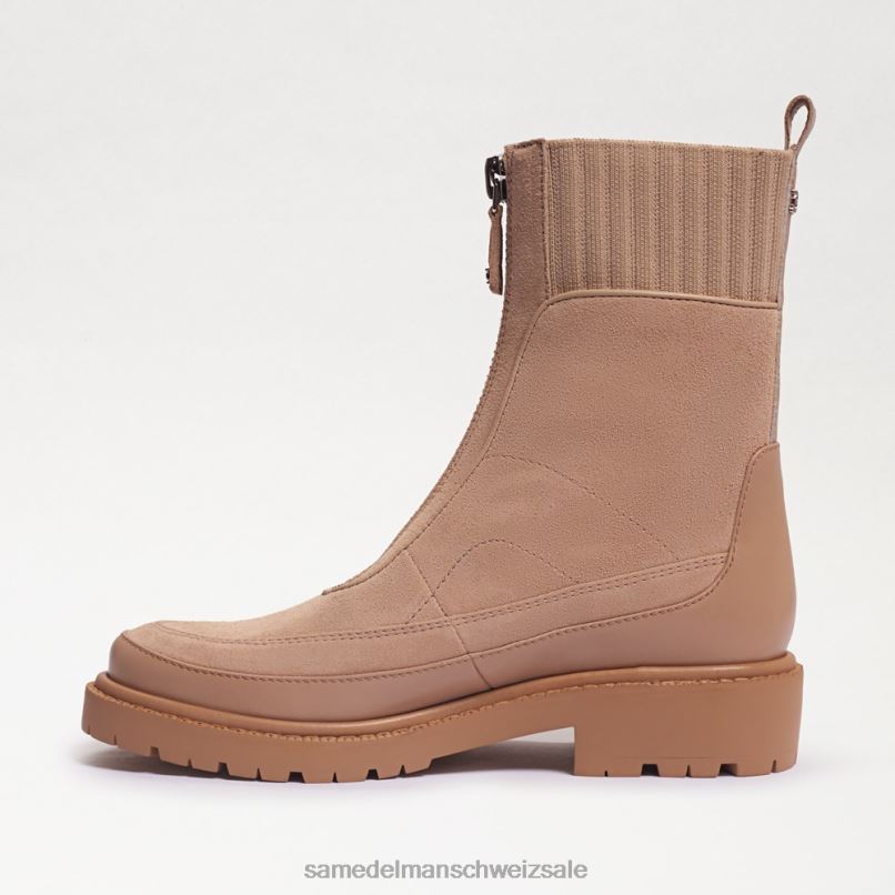 CH Sam Edelman Frauen Leone Chelsea-Stiefel mit Stollensohle Sesam-Wildleder X2J86871 Schuhwerk