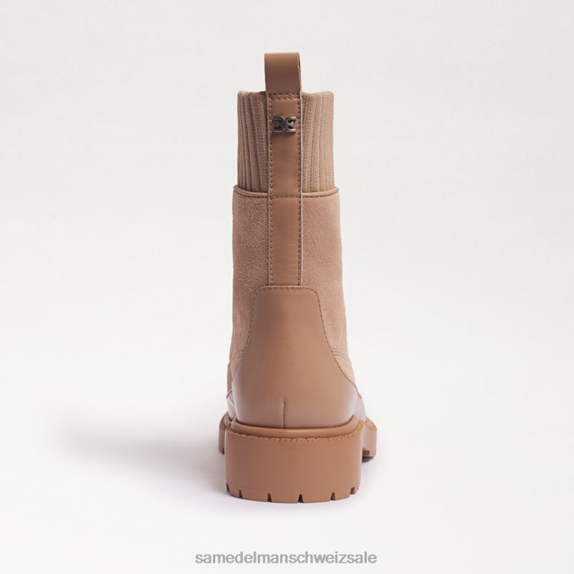 CH Sam Edelman Frauen Leone Chelsea-Stiefel mit Stollensohle Sesam-Wildleder X2J86871 Schuhwerk