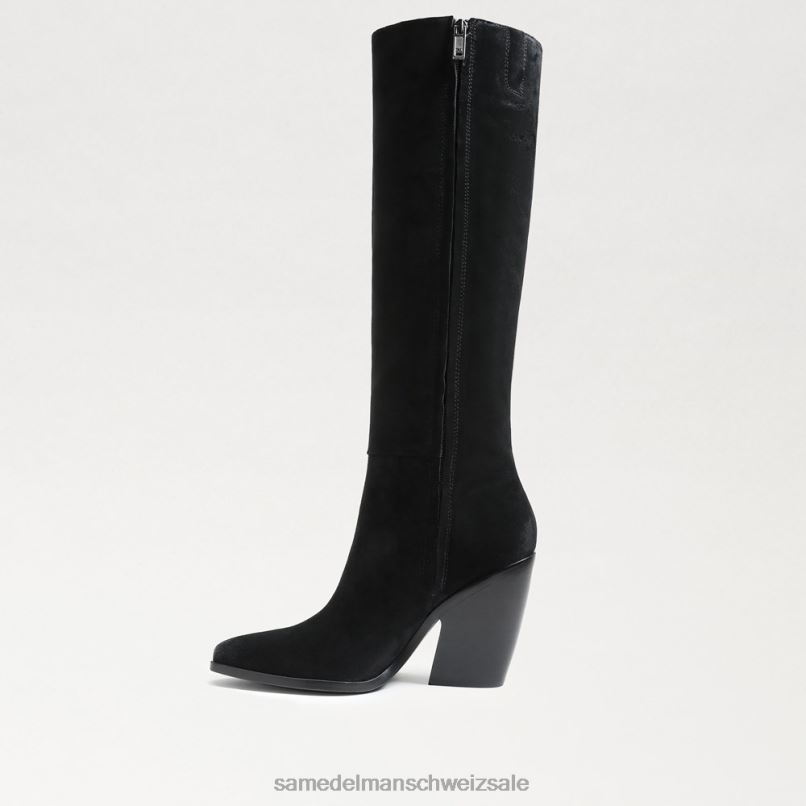 CH Sam Edelman Frauen Annabel kniehoher Stiefel schwarzes Wildleder X2J86859 Schuhwerk