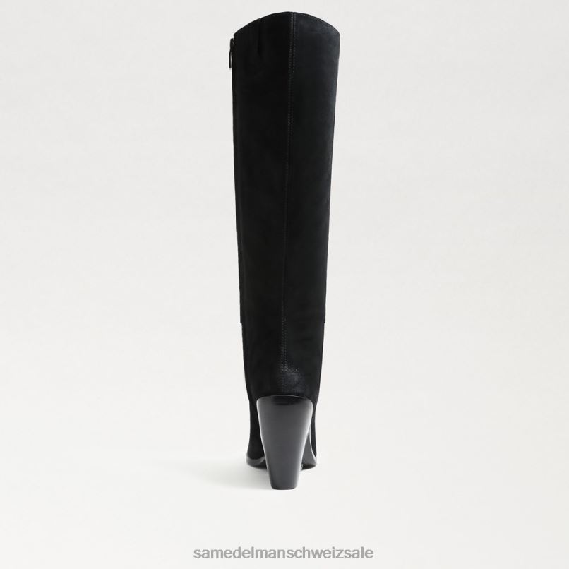 CH Sam Edelman Frauen Annabel kniehoher Stiefel schwarzes Wildleder X2J86859 Schuhwerk