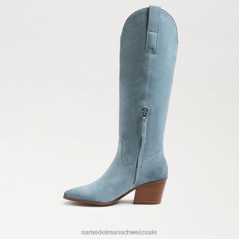 CH Sam Edelman Frauen Britten Westernstiefel Espenhimmel X2J86813 Schuhwerk