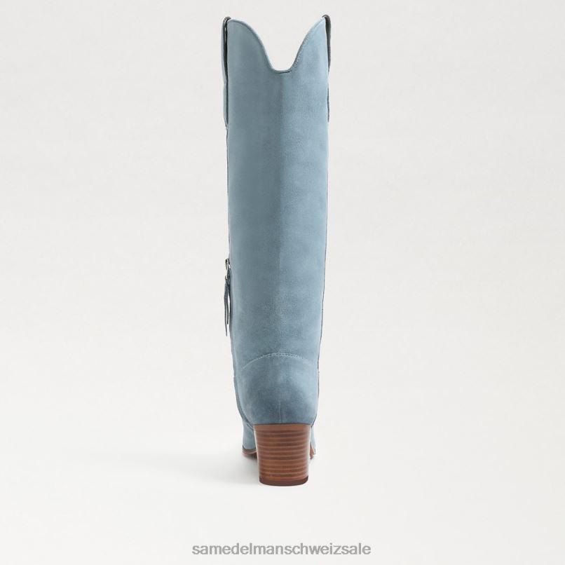 CH Sam Edelman Frauen Britten Westernstiefel Espenhimmel X2J86813 Schuhwerk