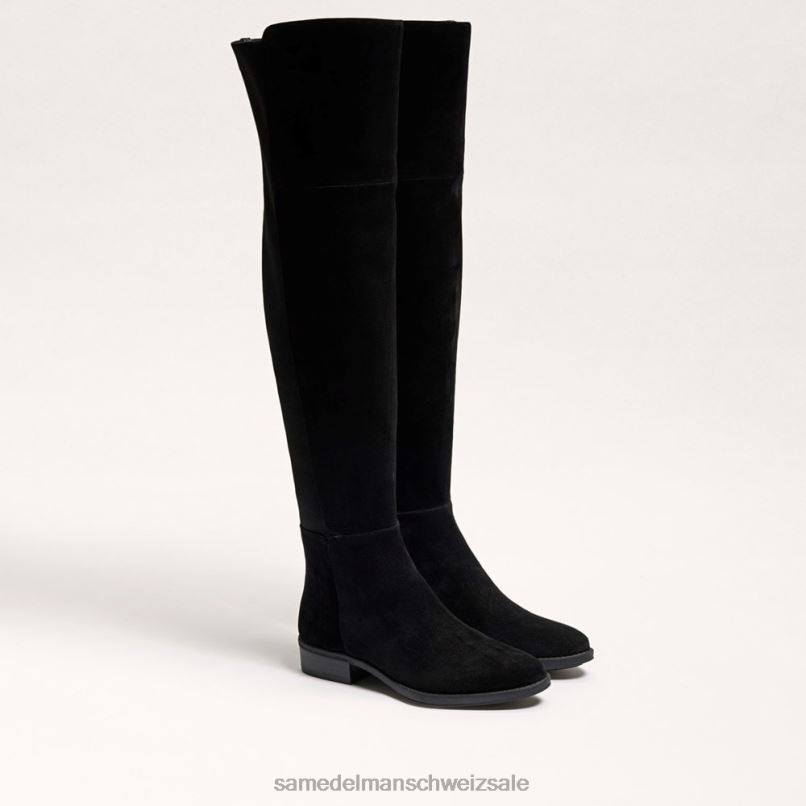CH Sam Edelman Frauen Pam Overknee-Stiefel schwarzes Wildleder X2J86777 Schuhwerk