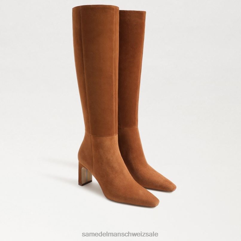 CH Sam Edelman Frauen Sylvia kniehoher Stiefel Grenzbraun X2J86748 Schuhwerk