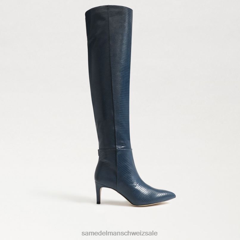 CH Sam Edelman Frauen Ursula hoher Stiefel Pazifikmarine X2J86743 Schuhwerk