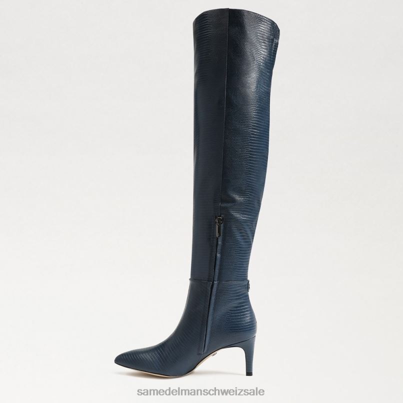 CH Sam Edelman Frauen Ursula hoher Stiefel Pazifikmarine X2J86743 Schuhwerk