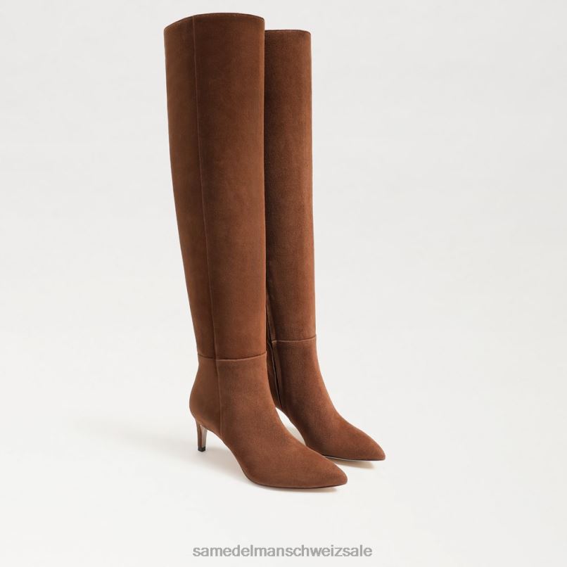 CH Sam Edelman Frauen Ursula hoher Stiefel geröstete Kokosnuss X2J86745 Schuhwerk
