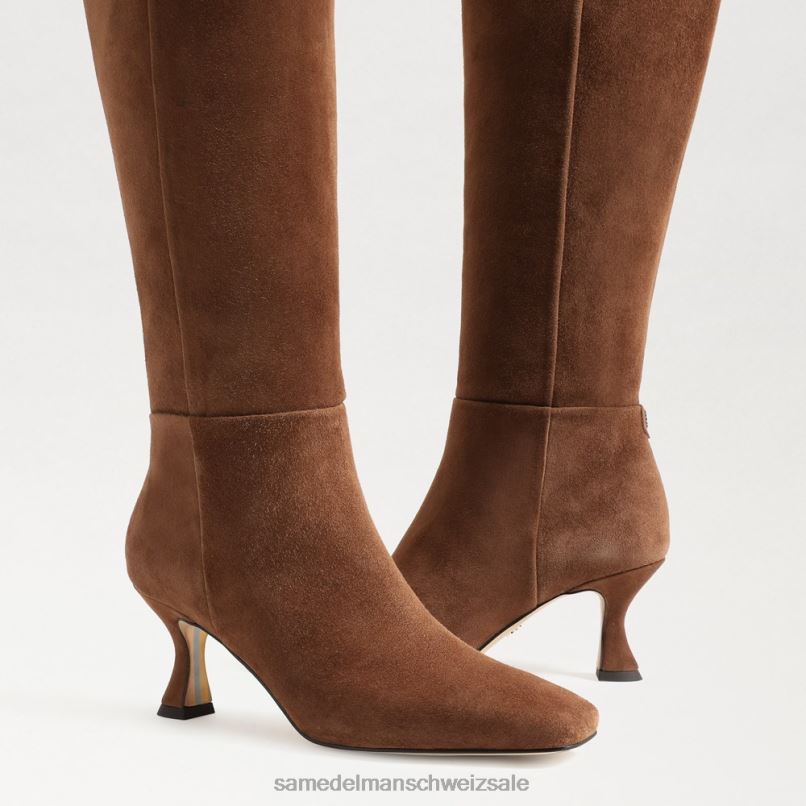 CH Sam Edelman Frauen kniehoher Stiefel von Leigh geröstete Kokosnuss X2J86823 Schuhwerk