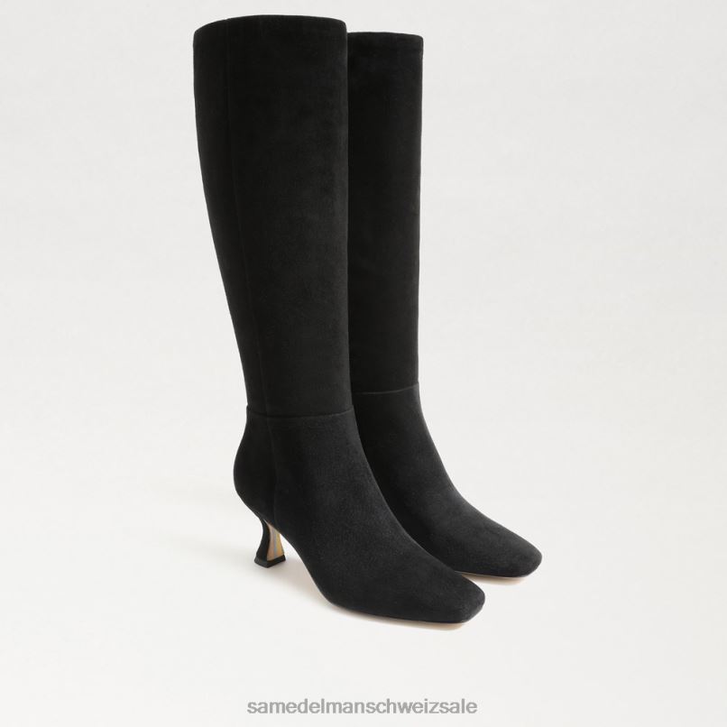 CH Sam Edelman Frauen kniehoher Stiefel von Leigh schwarzes Wildleder X2J86825 Schuhwerk