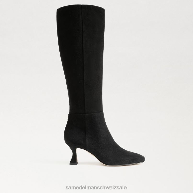 CH Sam Edelman Frauen kniehoher Stiefel von Leigh schwarzes Wildleder X2J86825 Schuhwerk
