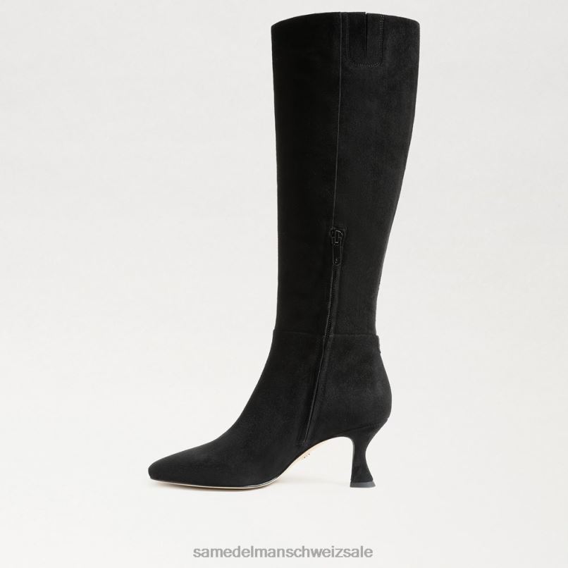 CH Sam Edelman Frauen kniehoher Stiefel von Leigh schwarzes Wildleder X2J86825 Schuhwerk