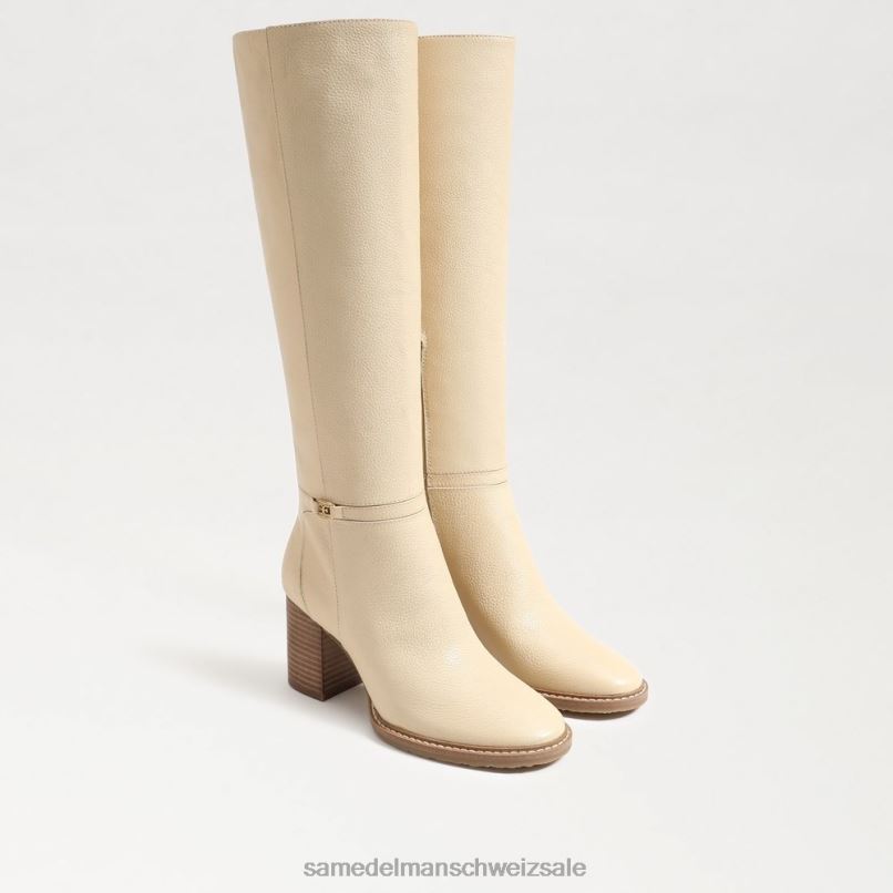 CH Sam Edelman Frauen kniehoher Stiefel von elsy Eierschale X2J86797 Schuhwerk
