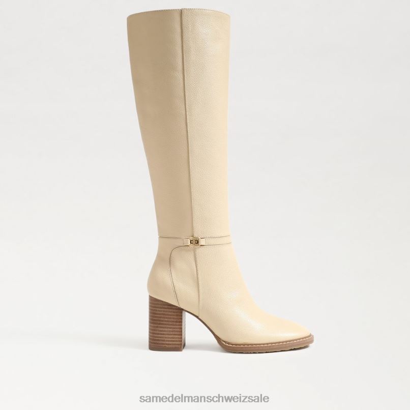 CH Sam Edelman Frauen kniehoher Stiefel von elsy Eierschale X2J86797 Schuhwerk