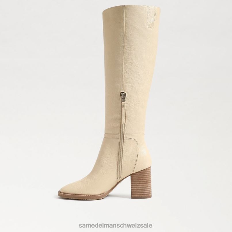 CH Sam Edelman Frauen kniehoher Stiefel von elsy Eierschale X2J86797 Schuhwerk