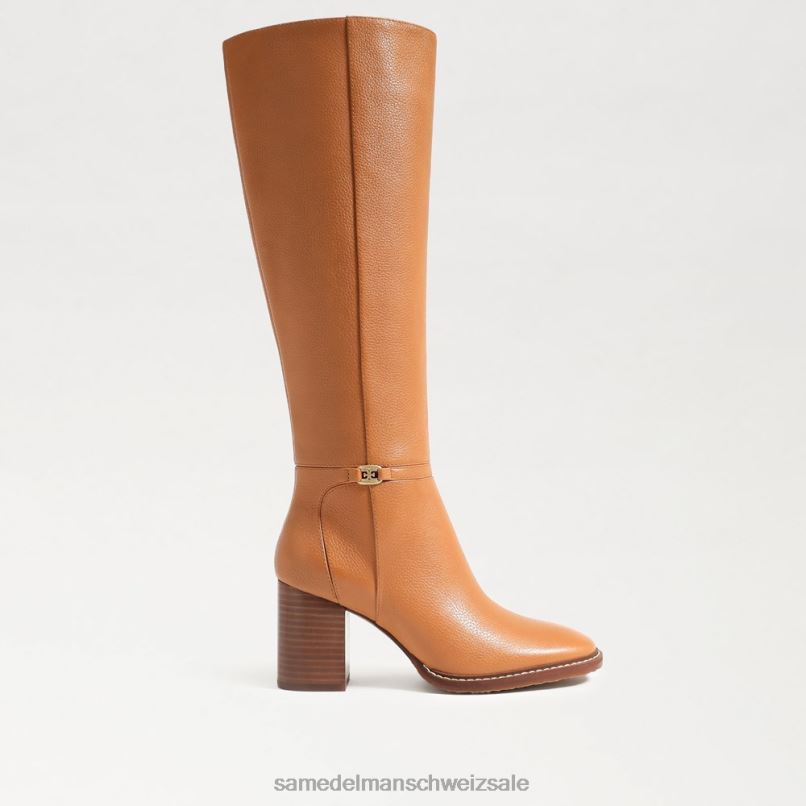 CH Sam Edelman Frauen kniehoher Stiefel von elsy Karamell X2J86796 Schuhwerk