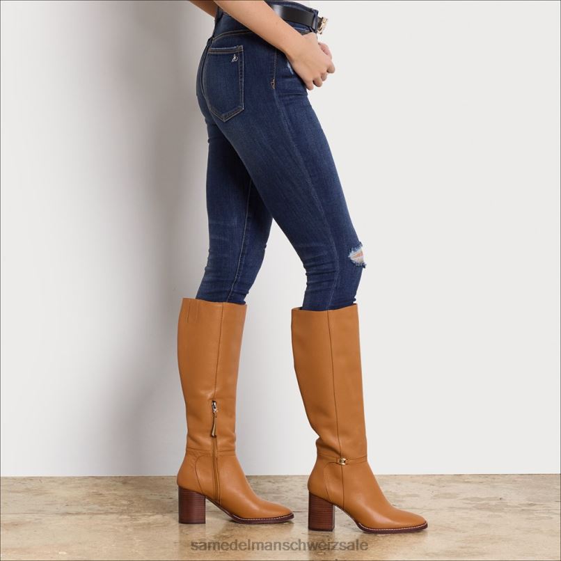 CH Sam Edelman Frauen kniehoher Stiefel von elsy Karamell X2J86796 Schuhwerk