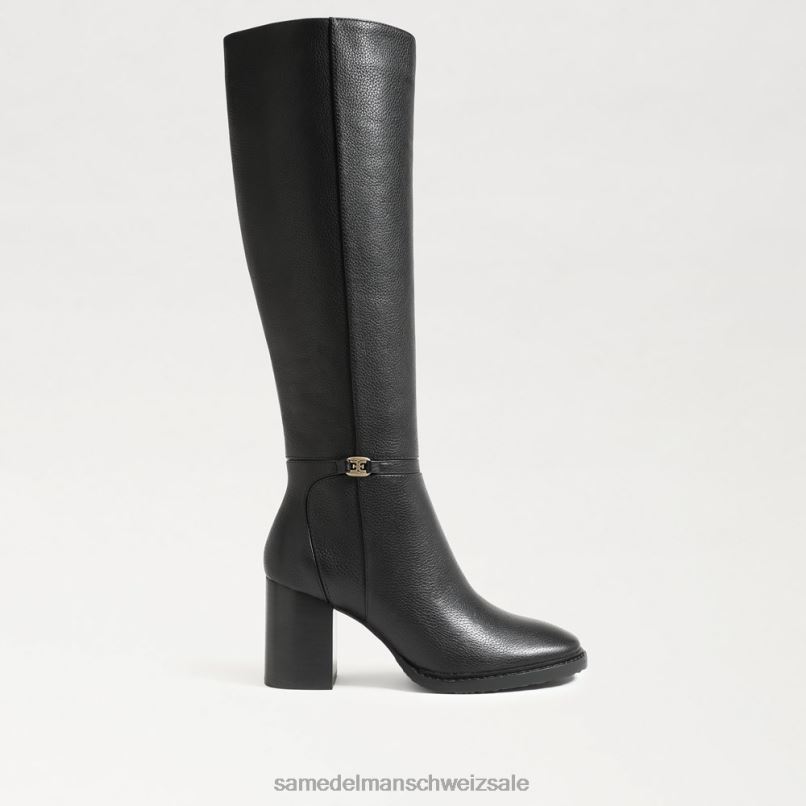 CH Sam Edelman Frauen kniehoher Stiefel von elsy schwarzes Leder X2J86798 Schuhwerk