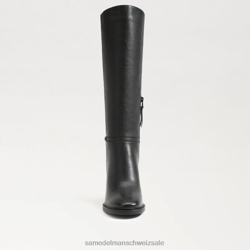 CH Sam Edelman Frauen kniehoher Stiefel von elsy schwarzes Leder X2J86798 Schuhwerk