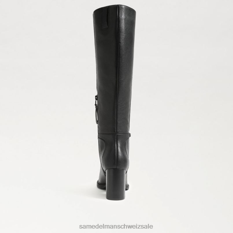 CH Sam Edelman Frauen kniehoher Stiefel von elsy schwarzes Leder X2J86798 Schuhwerk